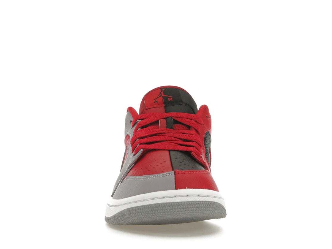 Jordan 1 Low SE Homage Split Gym Red Cement Grey (Women's)