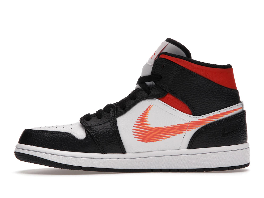 Jordan 1 Mid Zig Zag Swoosh