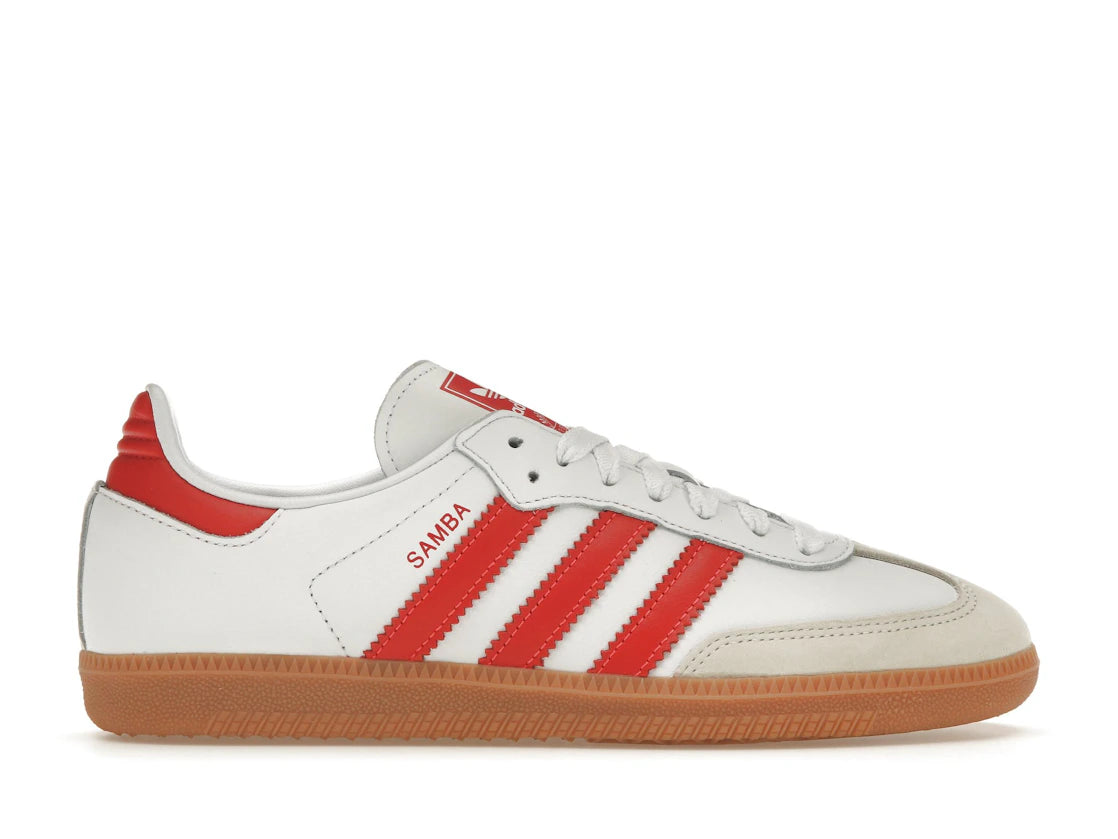 adidas Samba OG White Solar Red Gum (Women's)