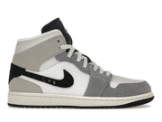 Jordan 1 Mid SE Craft White Cement Grey Black