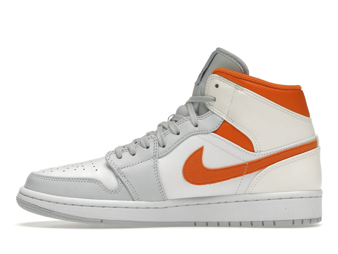 Jordan 1 Mid Starfish Pure Platinum