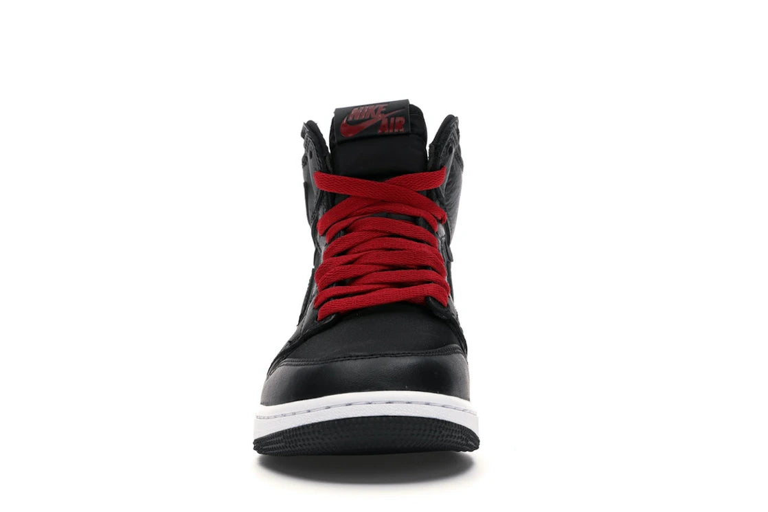 Jordan 1 Retro High Black Satin Gym Red Black (GS)