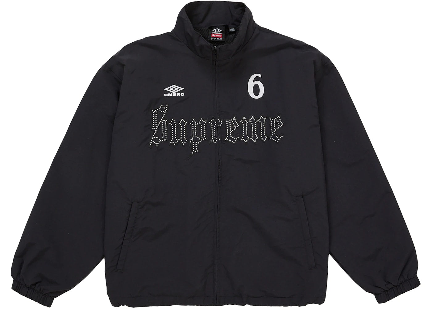 Supreme Umbro Rhinestone Track Jacket Black