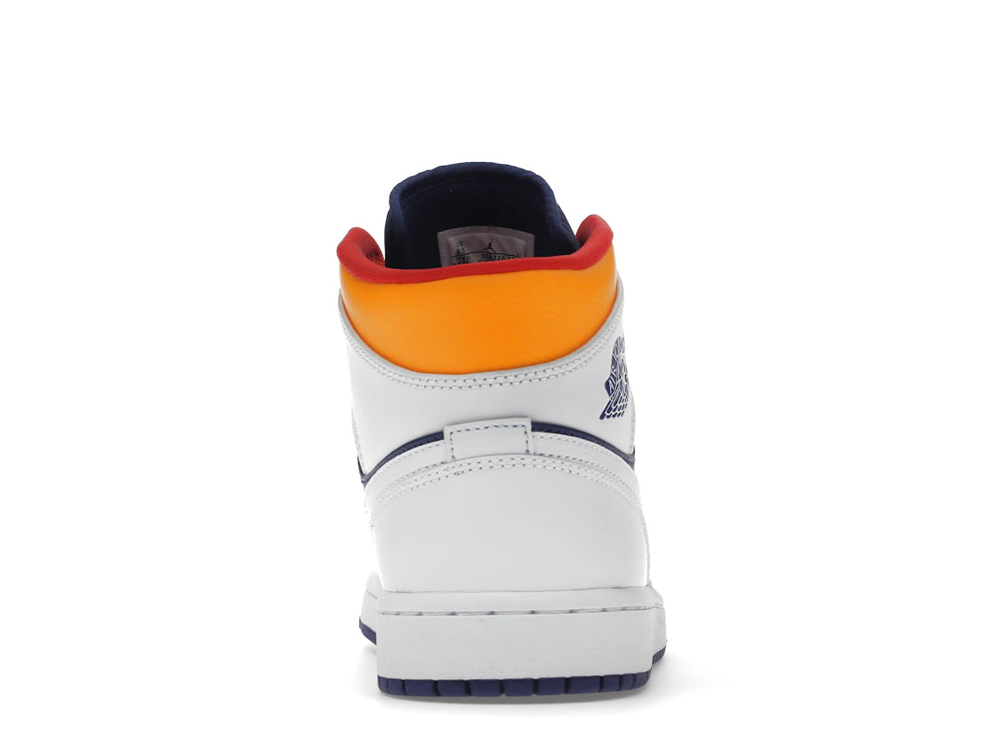 Jordan 1 Mid Royal Blue Laser Orange