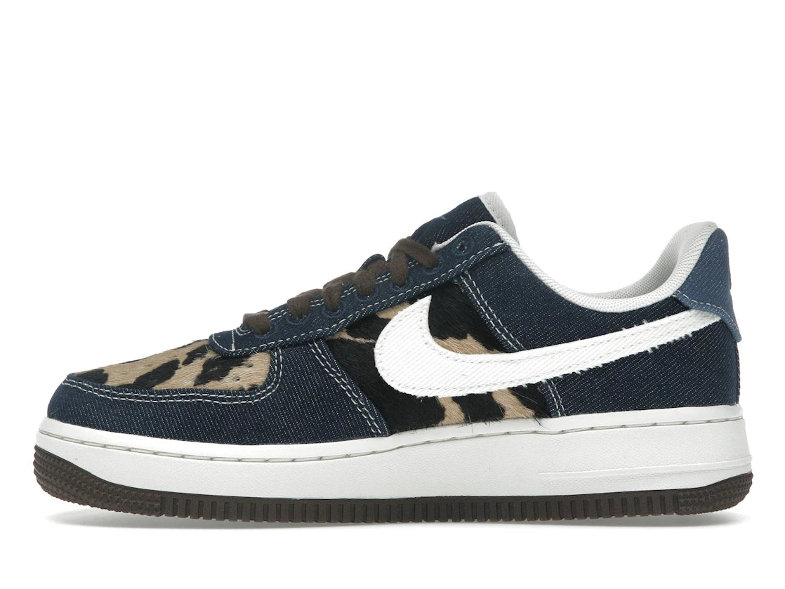 Nike Air Force 1 Low Cheetah Blue Denim (Women's)
