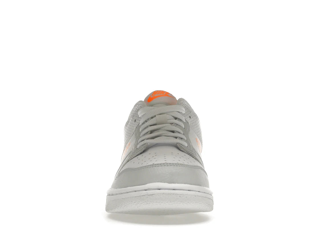 Nike Dunk Low SE 3D Swoosh Pure Platinum Total Orange (GS)