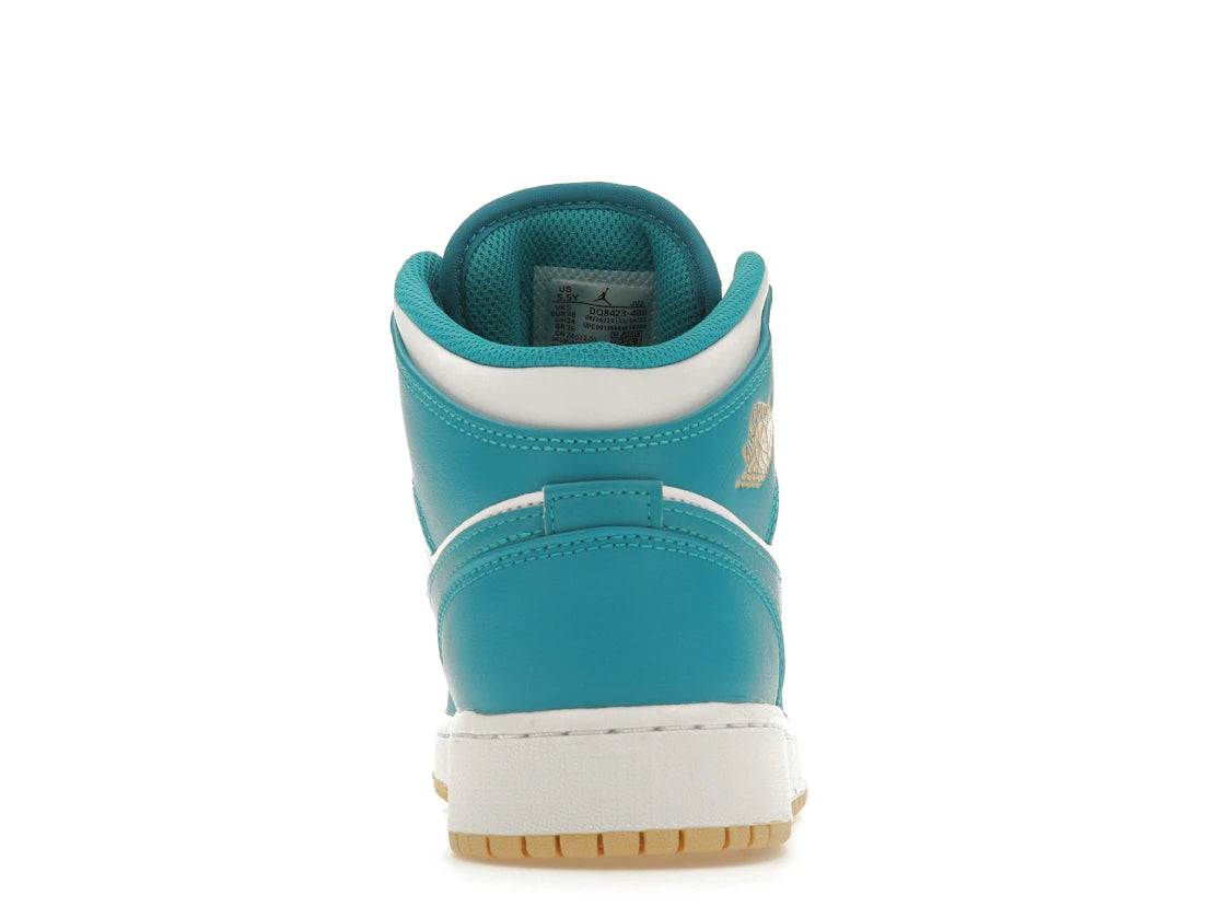 Jordan 1 Mid Aquatone (GS)