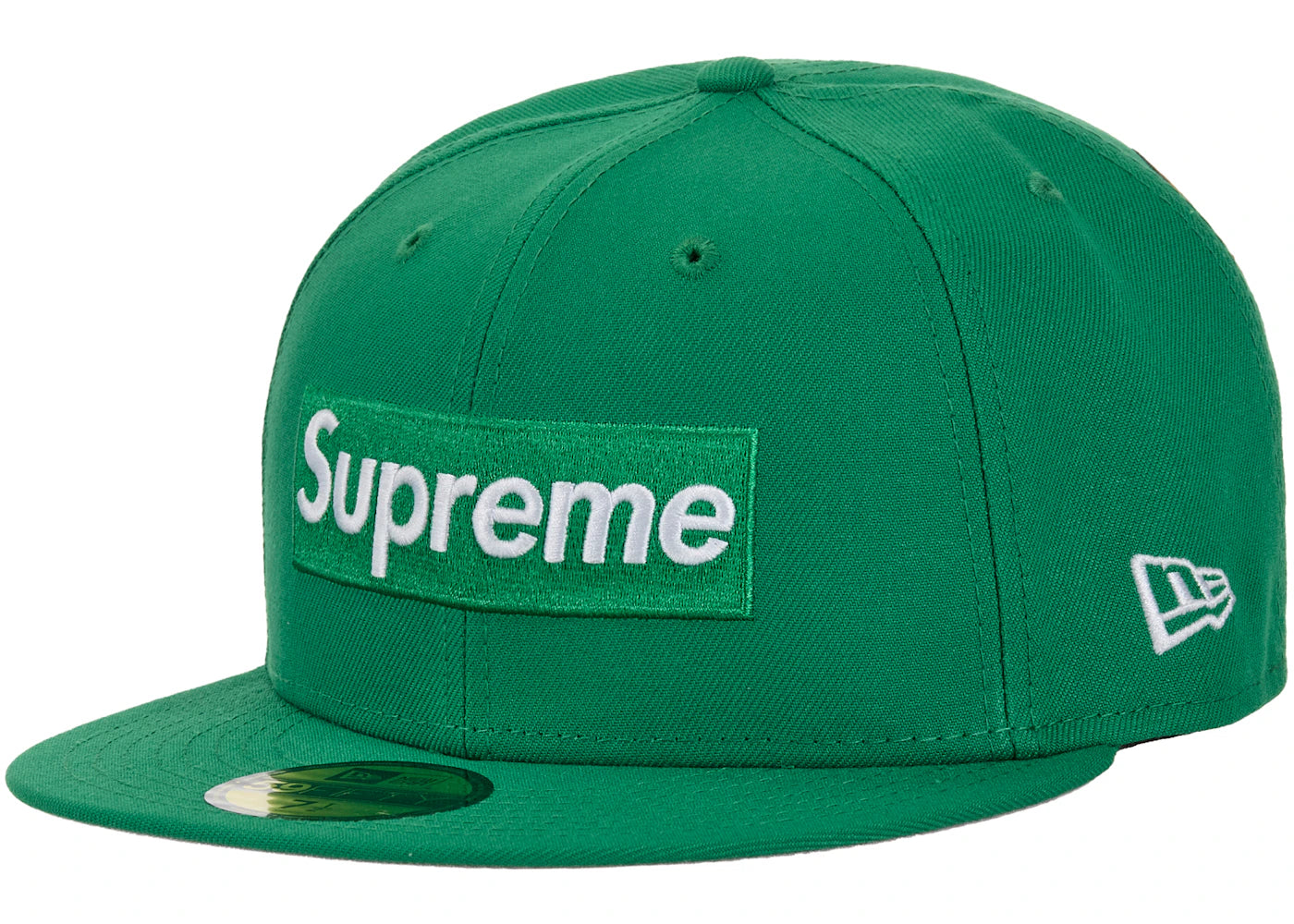 Supreme Rings Box Logo New Era 59Fifty Fitted Hat Green