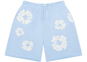 Denim Tears The Cotton Wreath Sweatshorts Powder Blue