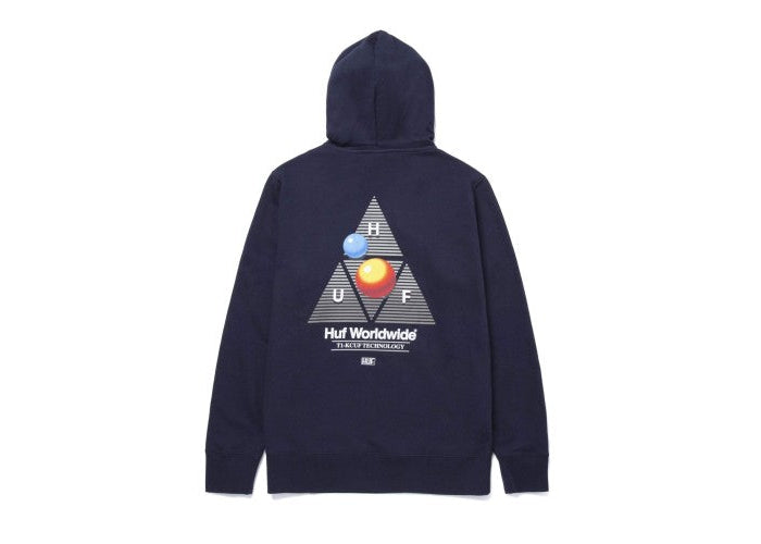 HUF Video Format Triple Triangle Hoodie Navy