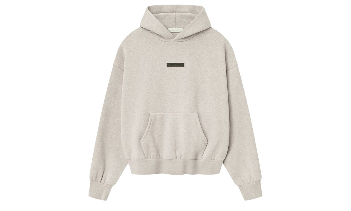 Fear of God Essentials Classic Fleece Hoodie Heather Stone