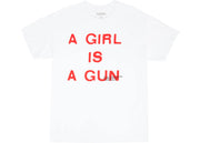 Pleasures A Girl is a Gun T-shirt White