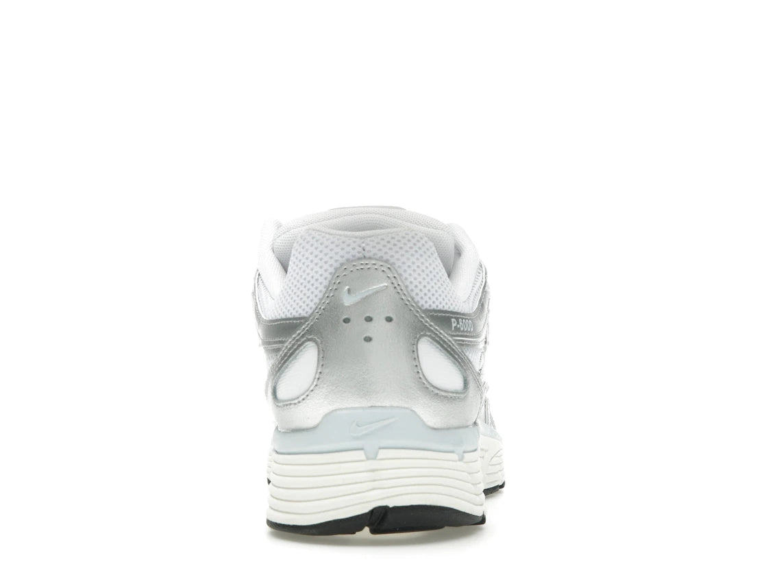Nike P-6000 White Blue Tint Sail Metallic Silver (Women's)