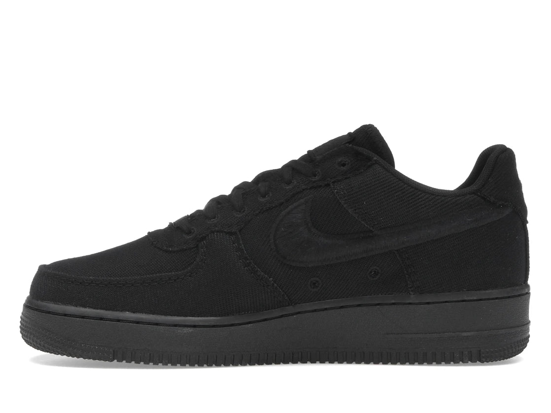 Nike Air Force 1 Low Triple Black Canvas