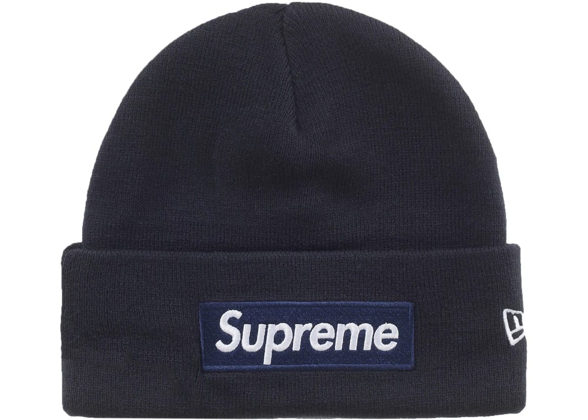 Supreme New Era Box Logo Beanie (FW25) Navy