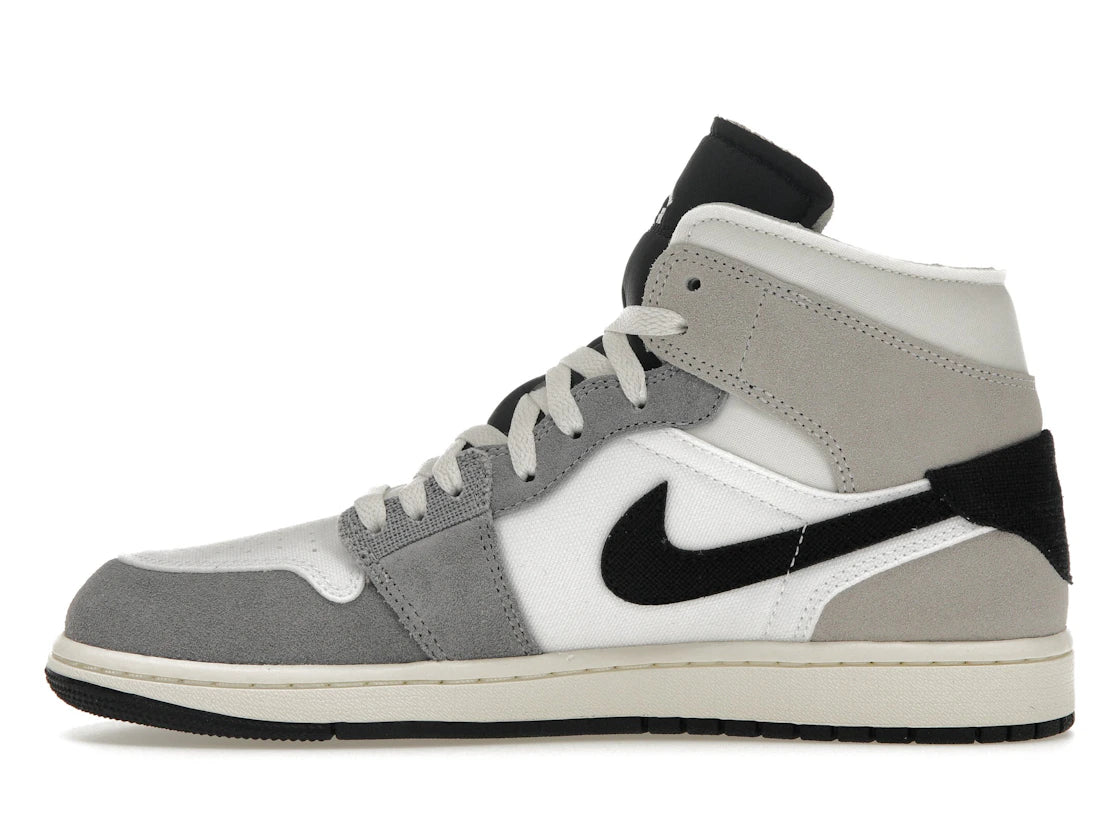 Jordan 1 Mid SE Craft White Cement Grey Black