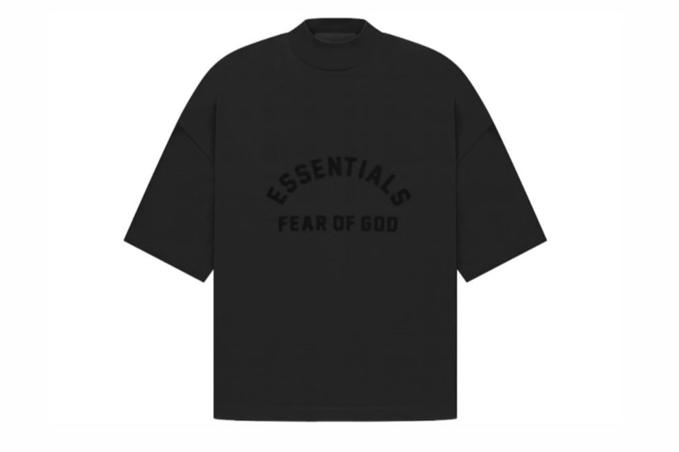 Fear of God Essentials Arch Logo Tee Jet Black
