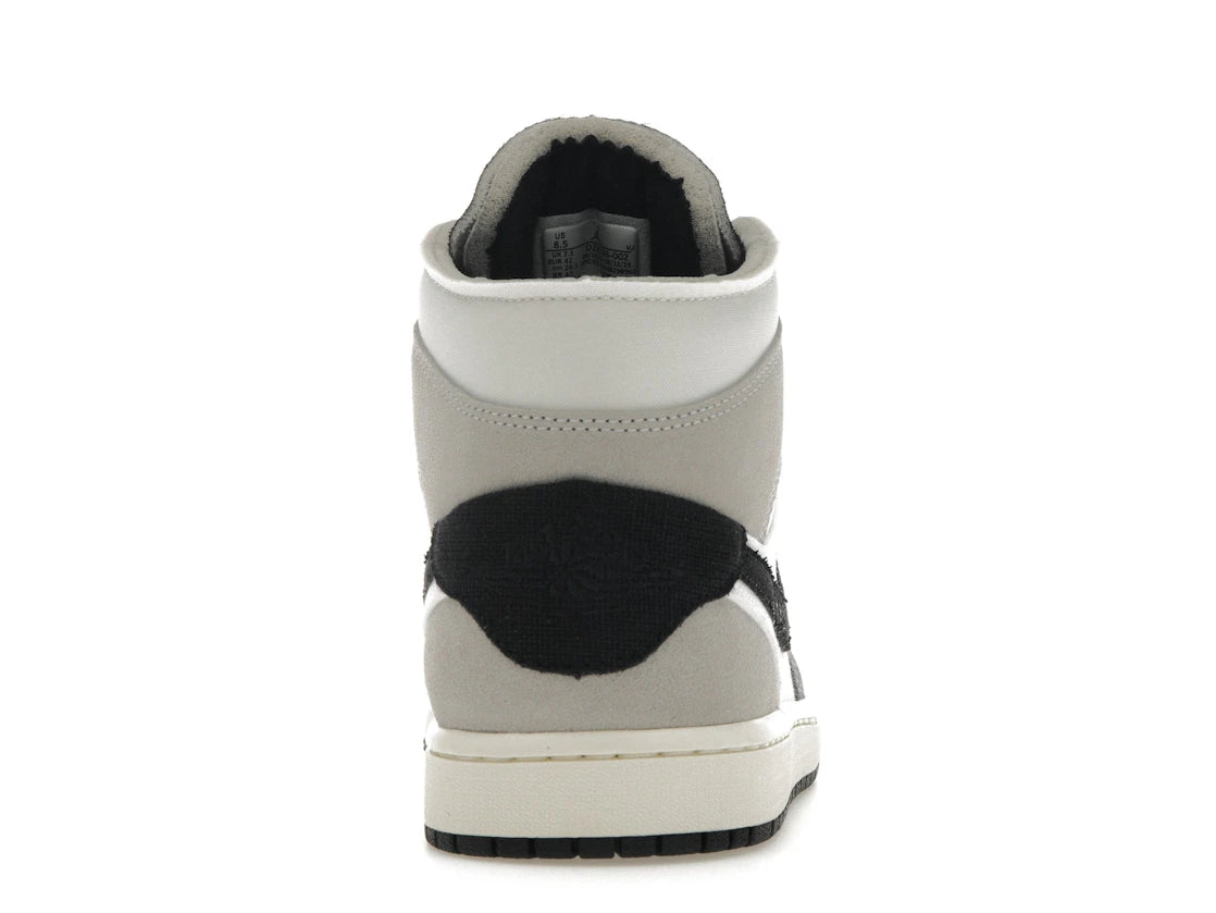 Jordan 1 Mid SE Craft White Cement Grey Black