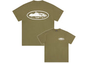 Corteiz Island Puff Print Tee Olive