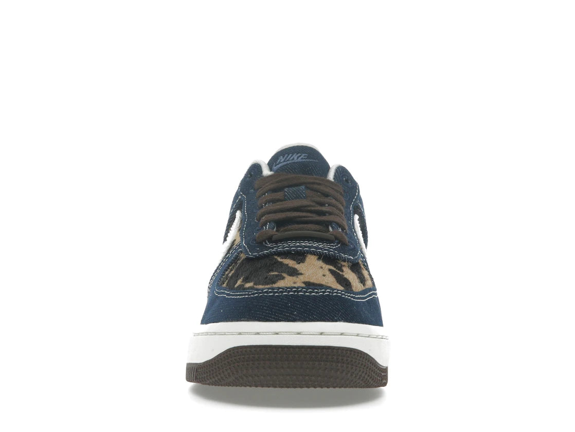 Nike Air Force 1 Low Cheetah Blue Denim (Women's)