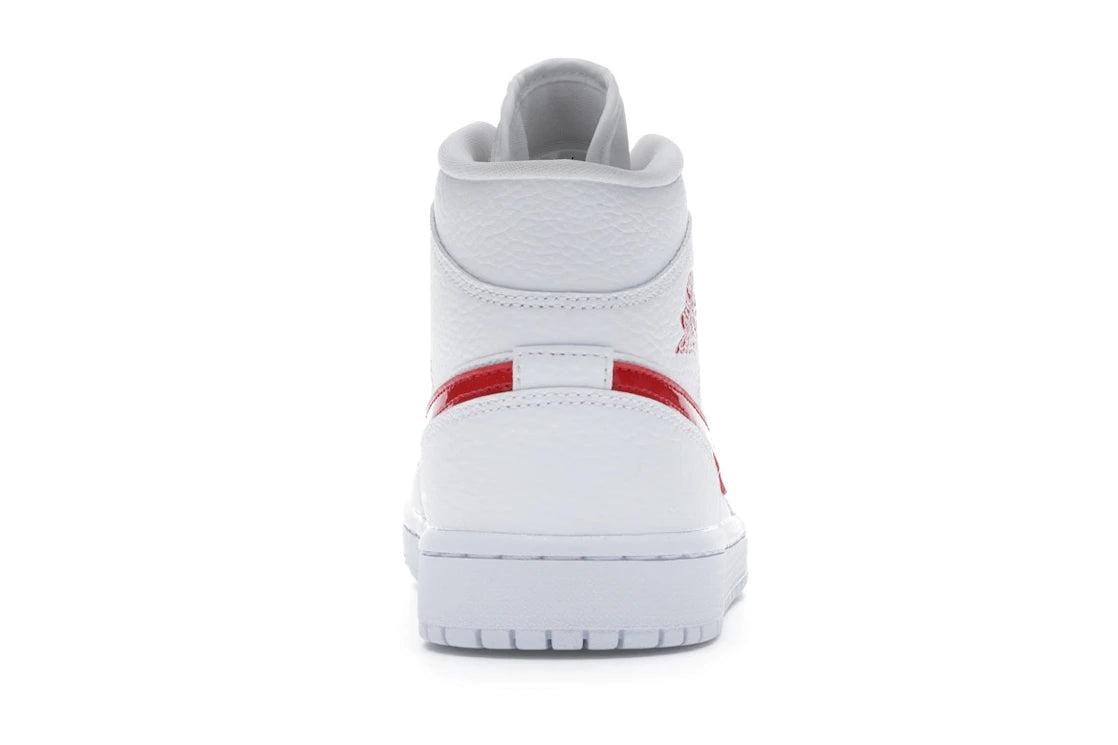 Jordan 1 Mid White University Red (Women's)