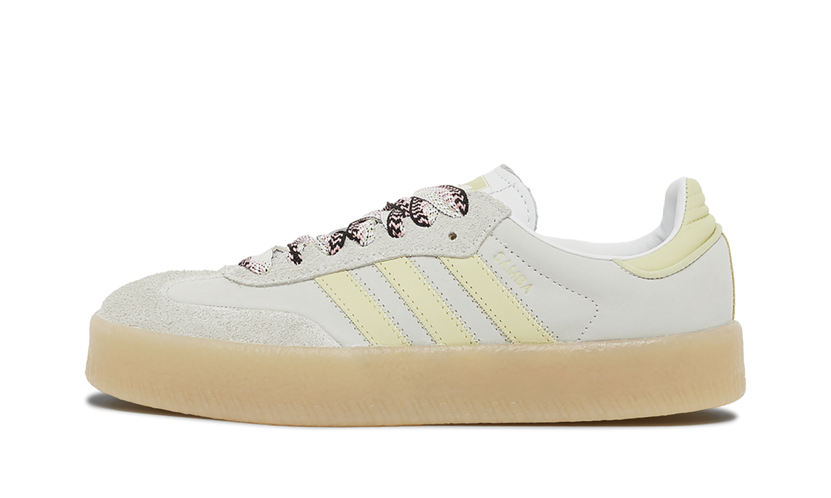 adidas Sambae White Grey Powder Yellow (Women's)