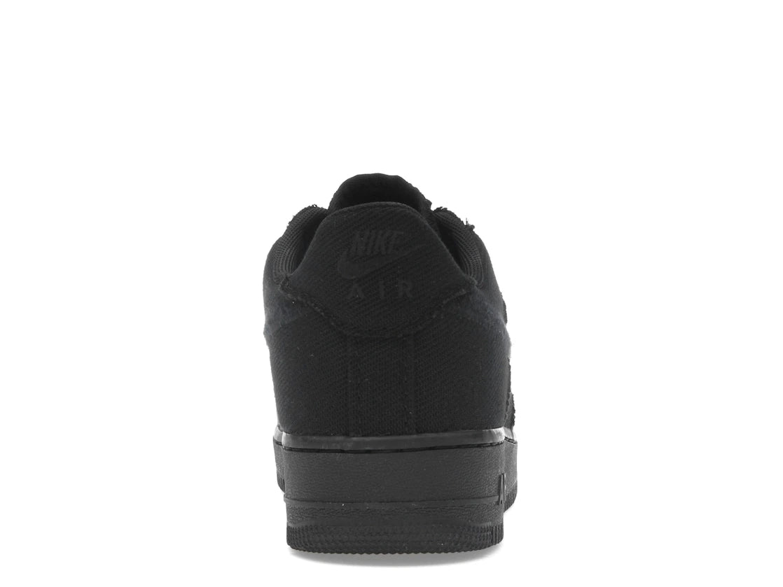 Nike Air Force 1 Low Triple Black Canvas