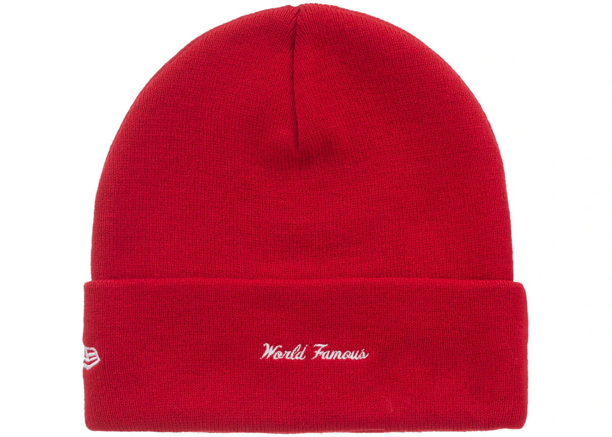 Supreme New Era Action Beanie Red